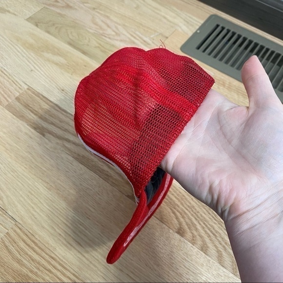 Vintage Mickey Mouse Trucker Hat Snap Back Red - Picture 6 of 8